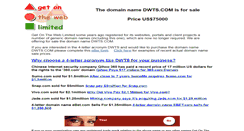 Desktop Screenshot of dwts.com